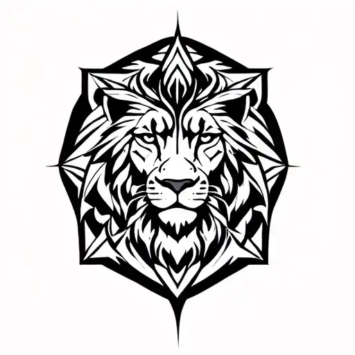 Leo On The Background Of The Savan