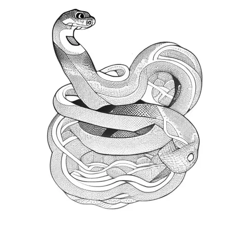 Snake Knotted