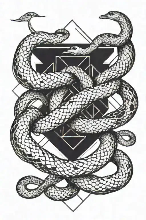 Geometric Pattern That Looks Like Snake Wrapped