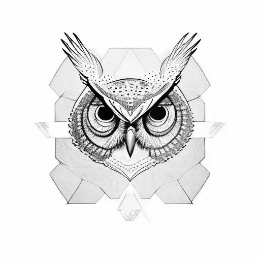 Aggressive Owl Looking Into Your Eyes With The Evil Eye