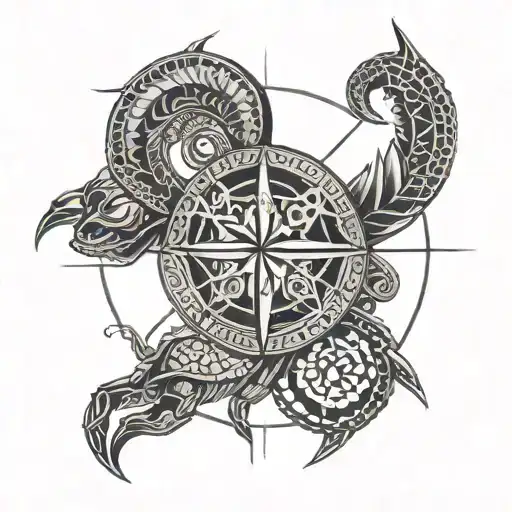 Compas With Scorpion Viking