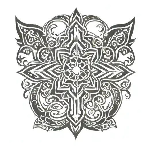 Slavic Christian Ornament Tattoo Design