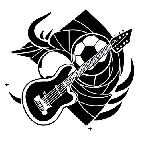 Taurus And Guitar And Soccer