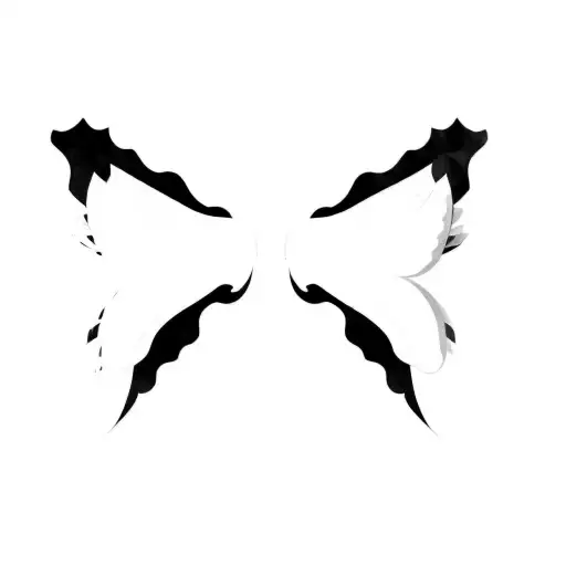 A Pair Of Wings On A Black Background