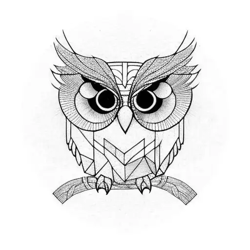 Owl Lines Squares And Triangles