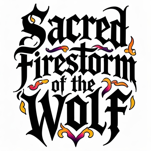 Sacred Firestorm of the Wolf Tattoo idea