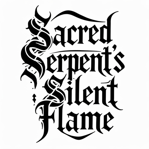 Sacred Serpent’s Silent Flame Tattoo idea