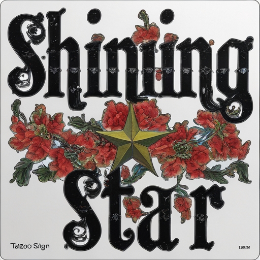 Shining Star Tattoo idea