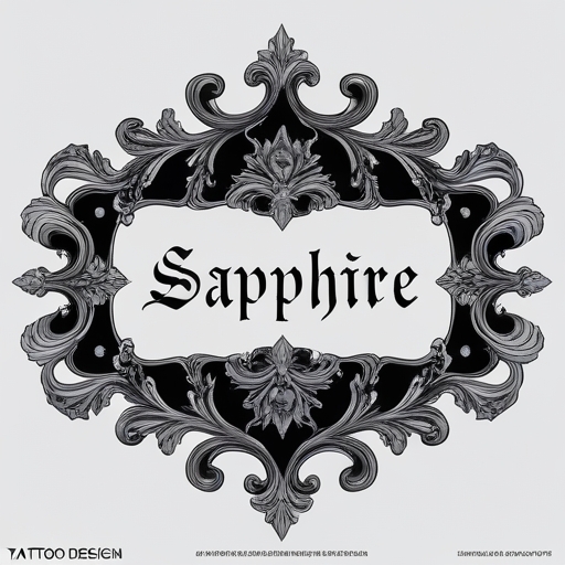 Sapphire Tattoo idea