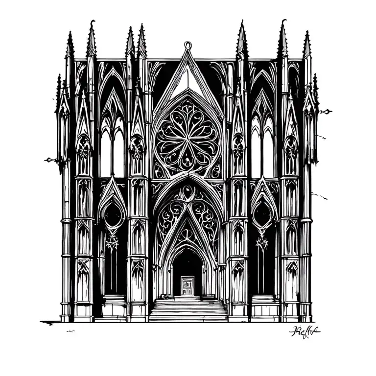 Tall Sharp Cathedral