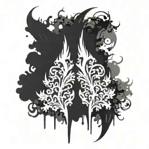 2 Abstract Grunge Brush Strokes