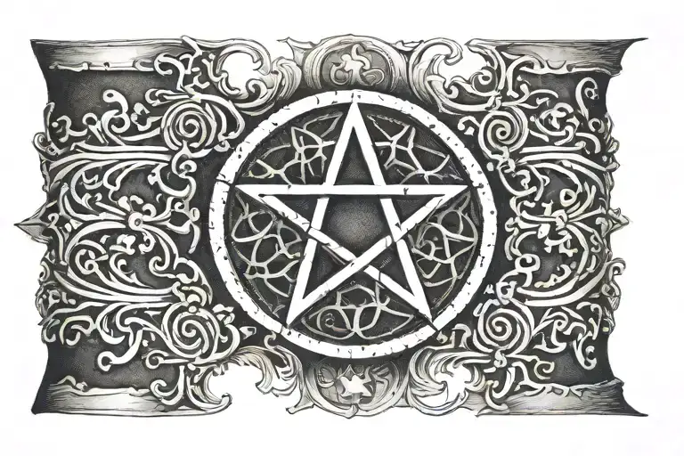 Cuff Pentagram Witch Evil