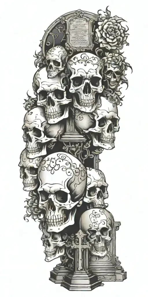 Gothic Trash Polka Headstones