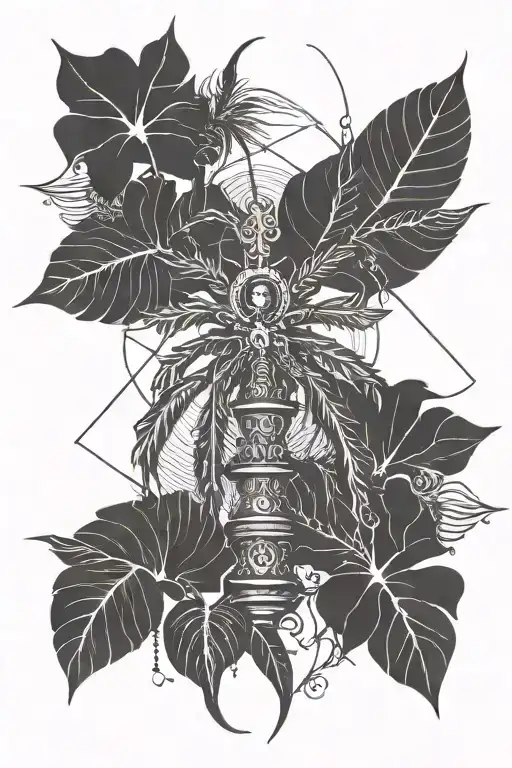 Palm Trees Sun Rising Sun In The Background