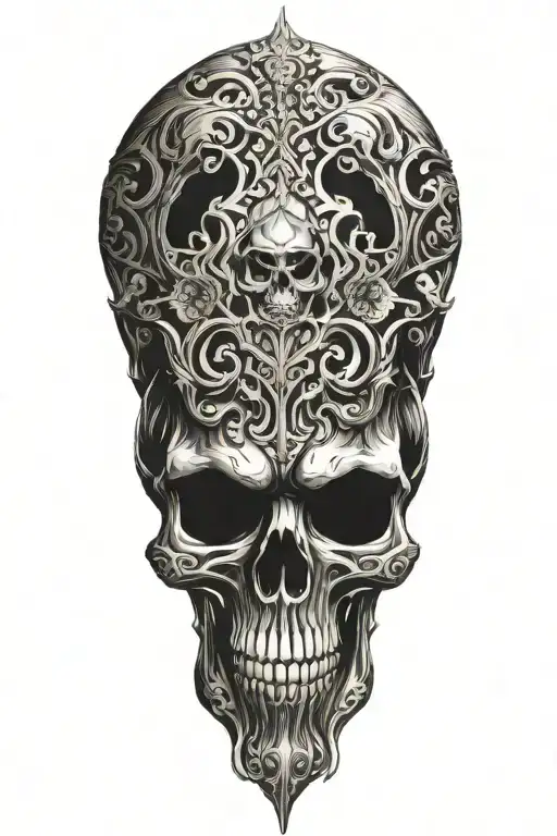 Evil Demon Skull