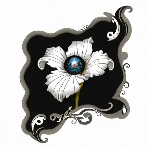 Flower With Eyeball Iris