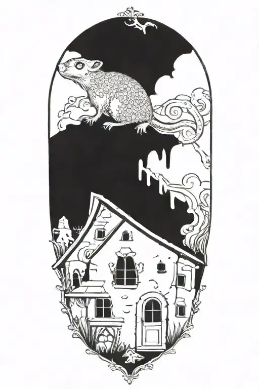 Dead Rat In A House Made Of Cheese