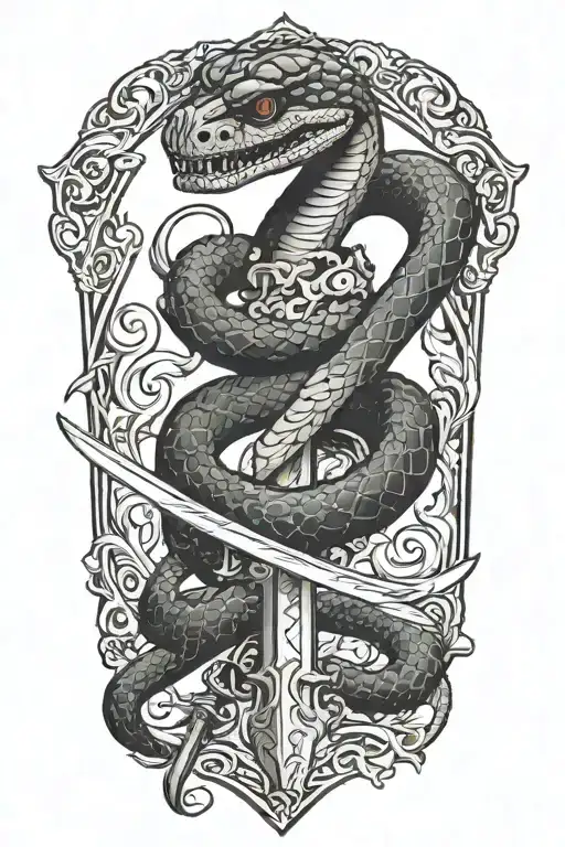 Snake With A Sword