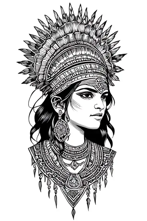 Woman Indiana Mythology Maya Inca