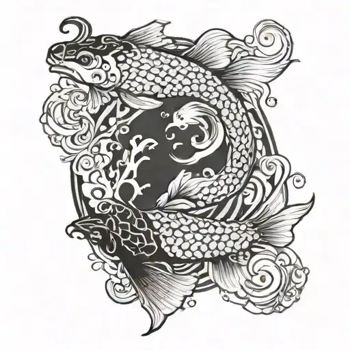 Koi Fish Yin Yang