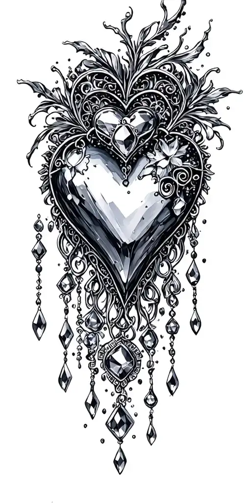 Heart Bleeding Stone Jewels