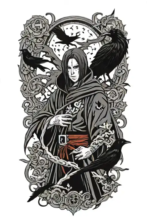 Itachi Uchiha With Crows