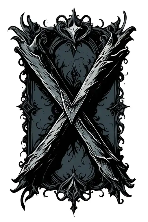 X Shaped Gothic Design