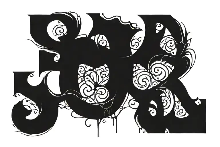 The Word Graf On The Stomach