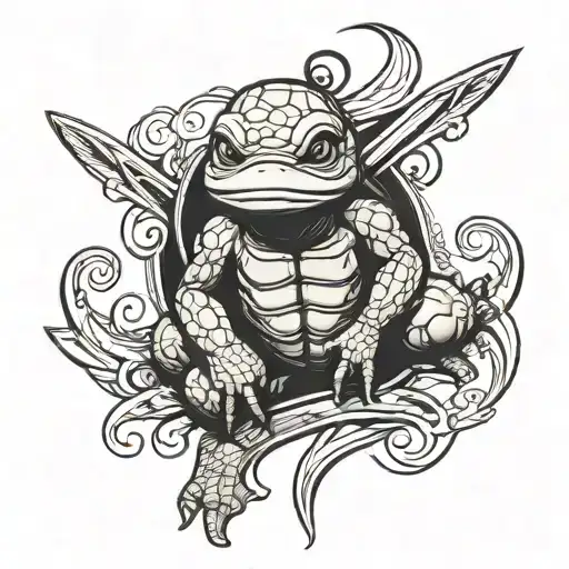 Baby Ninja Turtle Surf Style