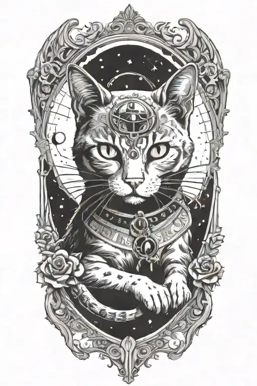 A Cat Abducted By A Ufo Sucking