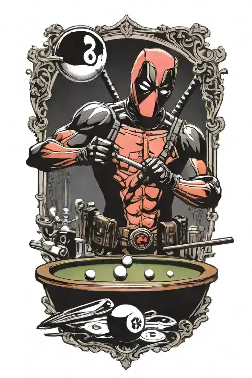 Deadpool Shooting Pool 8 Ball