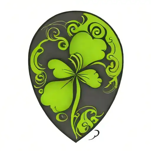 Irish Four Leaf Clover Tattoo Inspired