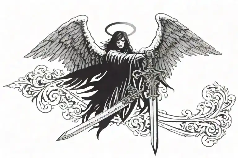 Angel And Sword