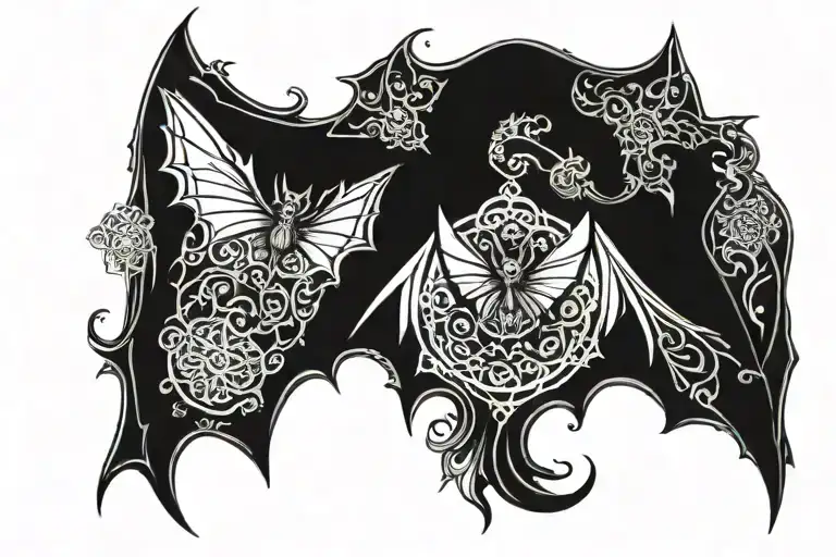 Bat Wings With Mandala