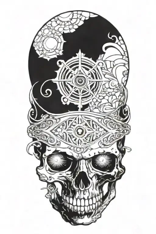 Skull With All Seeing Eye