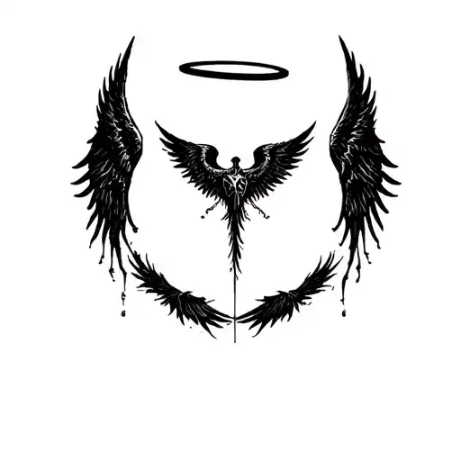 Seraphim Angel With Halo Neck