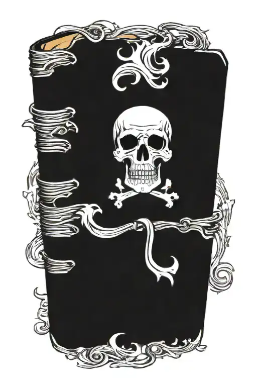 Burning Spell Book With Rising Phonex