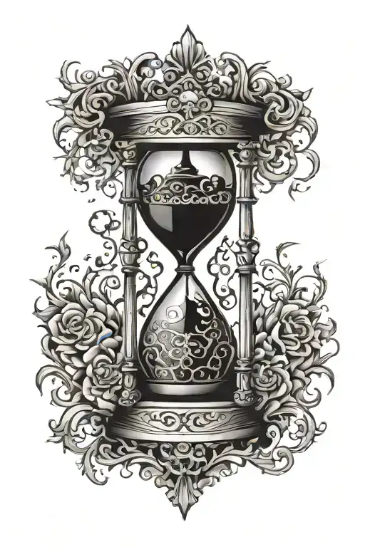 Emo Inspired Hourglass