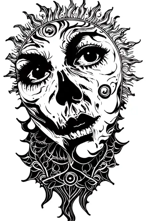 Sun Face Psychedelic