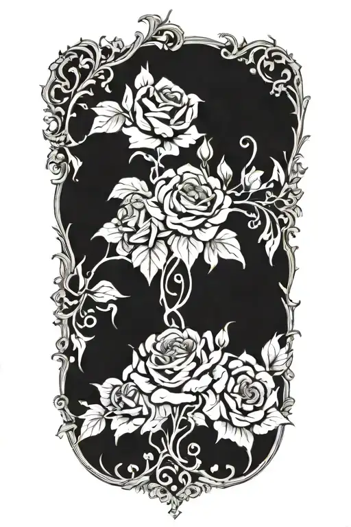 Flowers Sleeve Tattoo Design