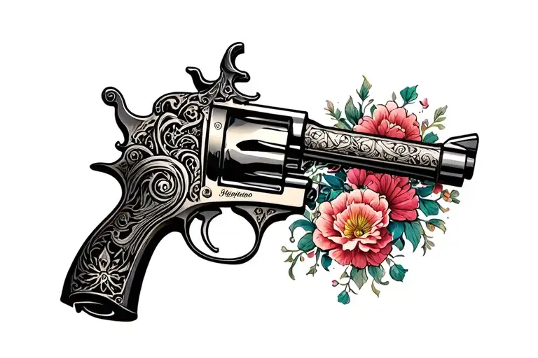 Tattoo Gun With Ink
