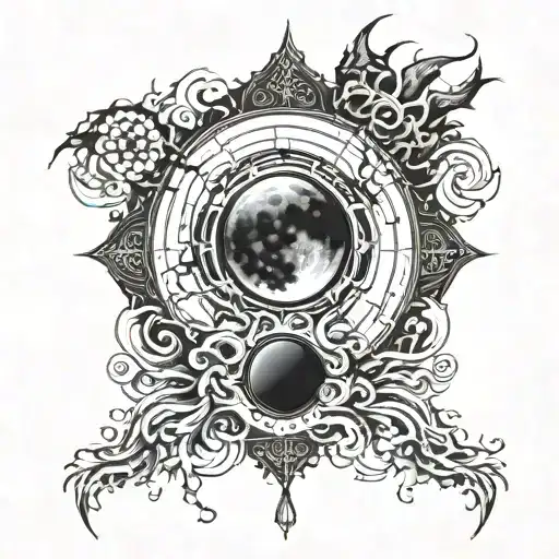 Japan Style Blood Moon