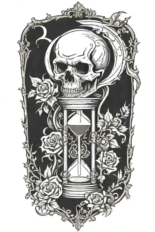 Grim Reaper Hourglass