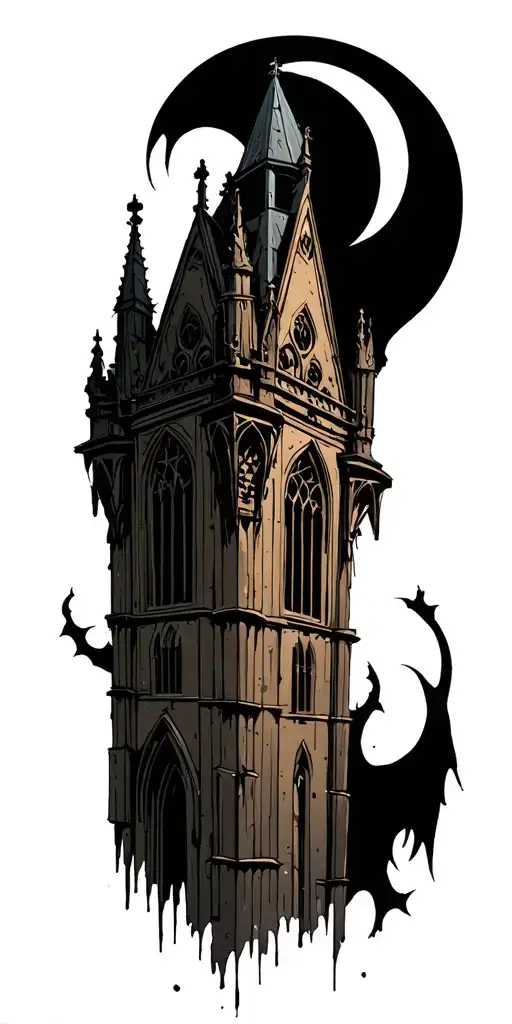 Gothic Cathedral Tower