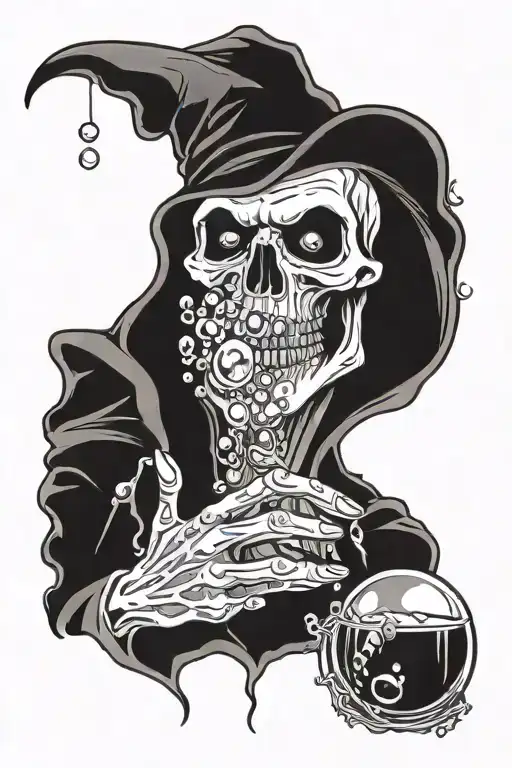 Grim Reaper Blowing Bubbles
