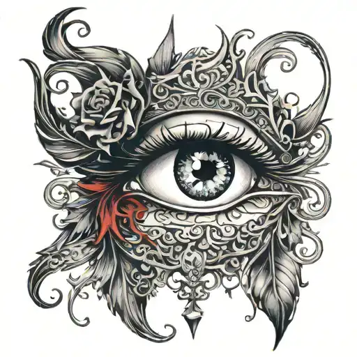 Crying Blood Woman Eye