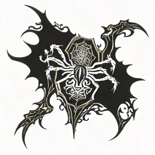 Spider Chest And Neck