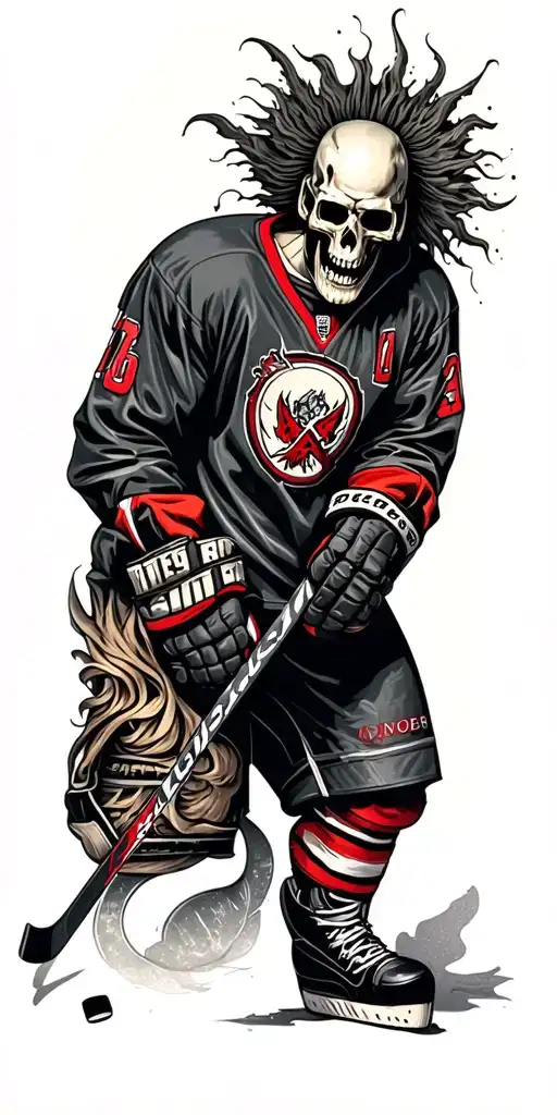 Dead Norseman Hockey Player Playing Realism Style