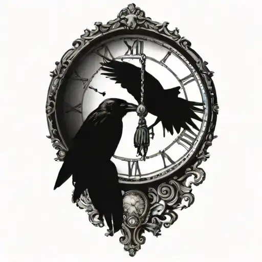 Crow Clock
