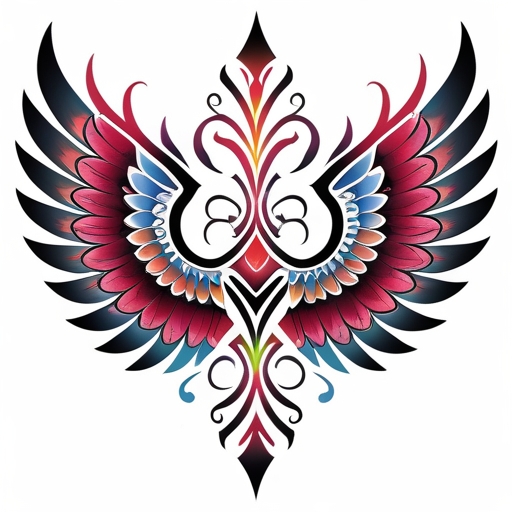 Crimson Wings of the Soul Tattoo idea